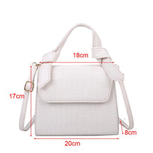 Icy Stone Croco Pattern Handbag