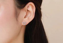 925 Sterling Silver Romantic Heart Stud Earrings