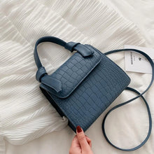 Icy Stone Croco Pattern Handbag