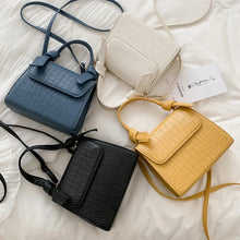 Icy Stone Croco Pattern Handbag