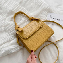 Icy Stone Croco Pattern Handbag