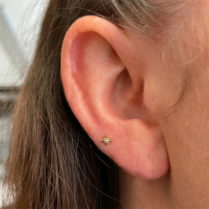 925 Sterling Silver Heart Zircon Stud Earrings – Push-Back Design